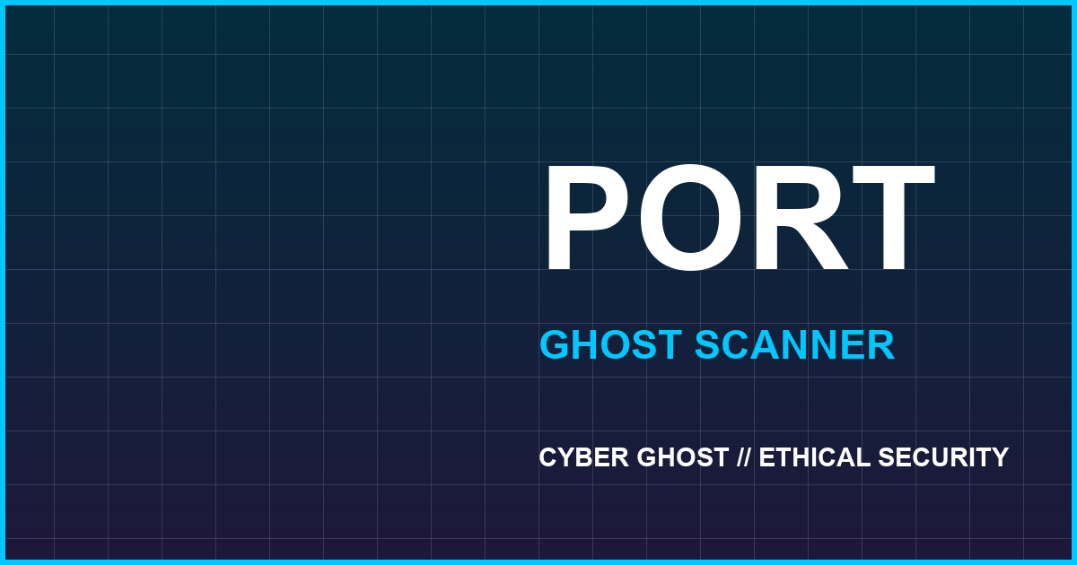 Ghost Port Scanner — اسکنر پورت چندنخی
