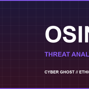 دوره OSINT و تحلیل تهدید